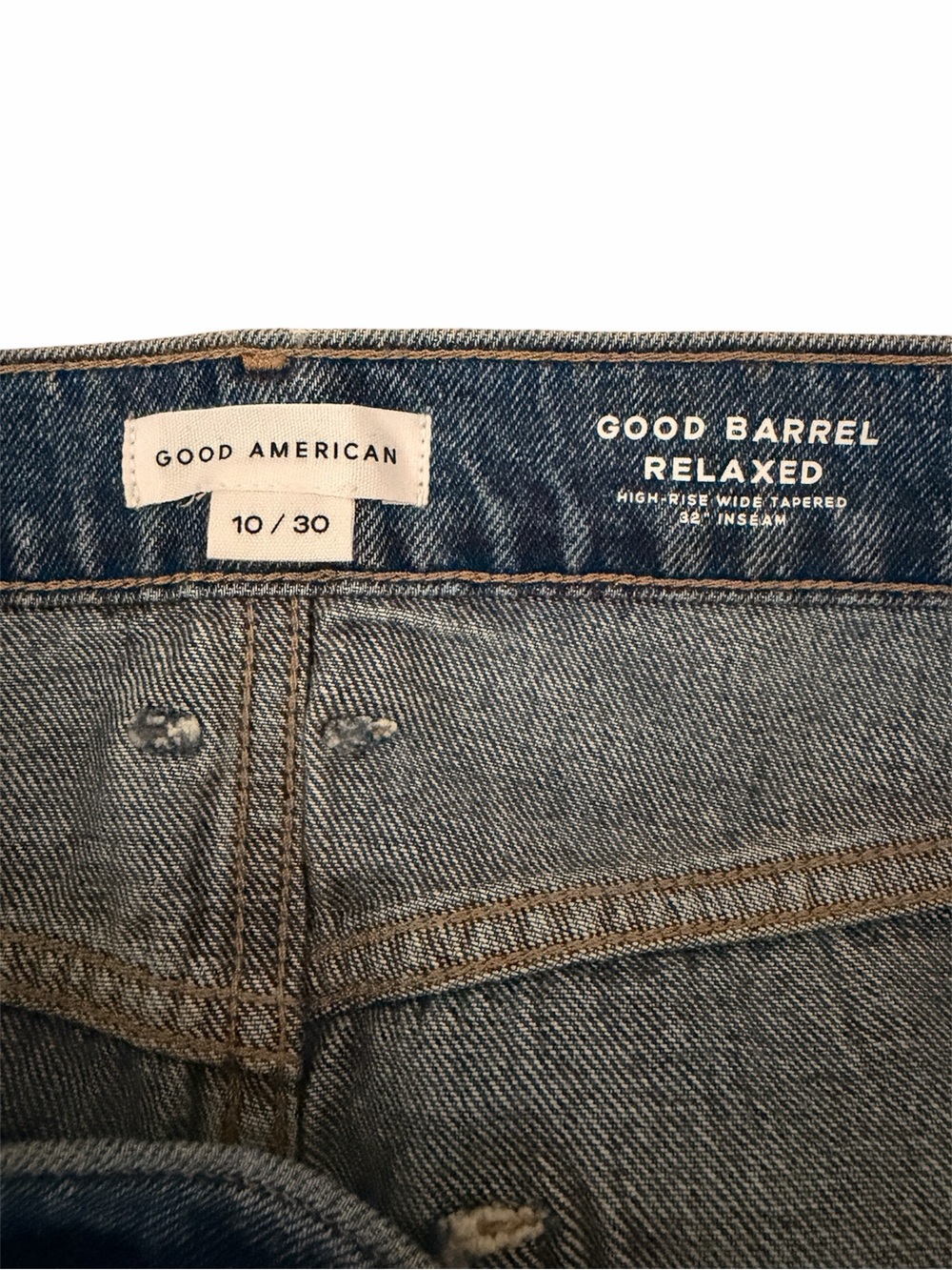 NWT Good American Good Barrel Relaxed Jeans - Picture 6 of 6